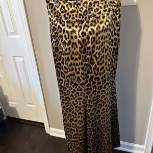 Elegant Leopard Print Maxi Skirt